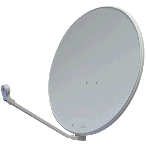 PARABOLA ŽELEZNÁ MALÁ  - 57 x 64 CM - BÍLÁ