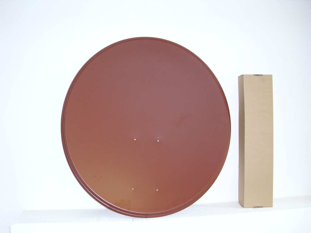 80 CM ŽELEZNÁ PARABOLA TELE SYSTEM 73 x 80 CM - ČERVENÁ